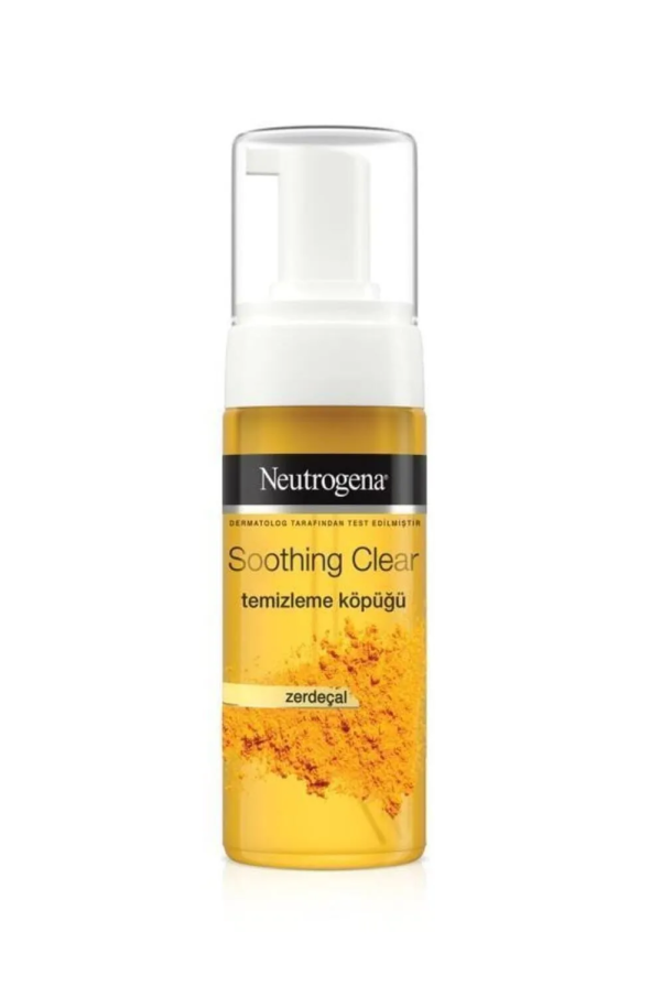 فوم شستشوی صورت نوتروژینا زردچوبه Soothing Clear پوست دهیدراته و مستعد جوش 150 میل
