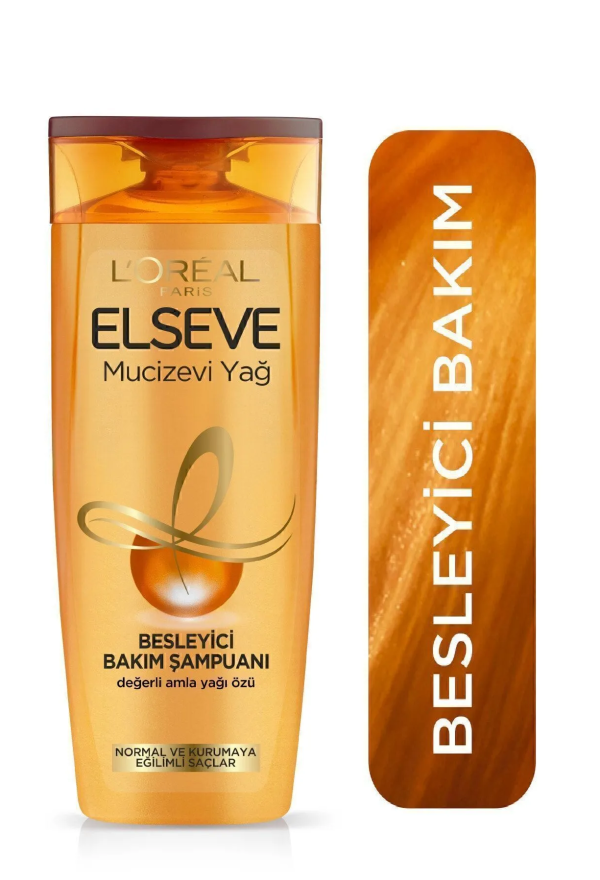 شامپو تغذیه کننده نارنجی مو السیو لورآل مدل Mucizevi Yağ  حجم 360 میل | LOREAL